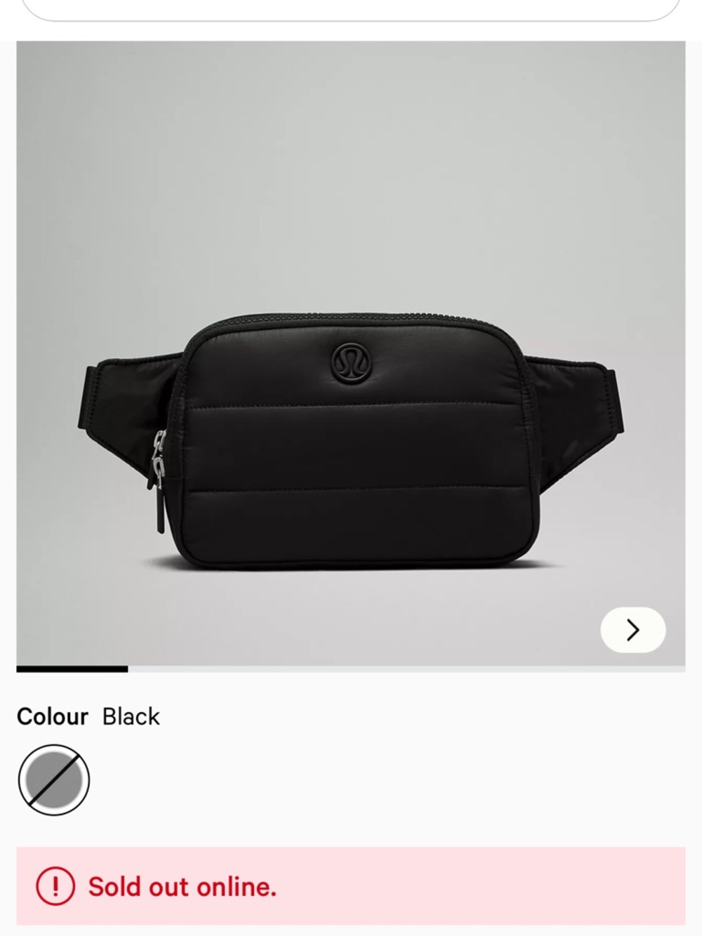 EUC lululemon Everywhere Belt Bag Large *Wunder Puff in black style LU9BH0S - Picture 9 of 13